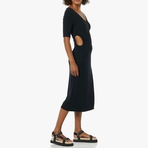 NWT Amazon Essentials Black Cut Out Maxi Dress